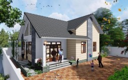 Xây dựng ngôi nhà "Mái Thái" rộng 116m2 với chi phí rẻ