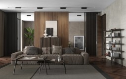 Căn hộ mang vẻ đẹp nam tính với nội thất góc cạnh