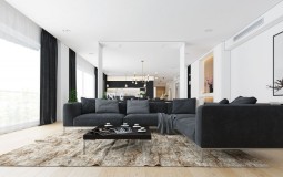 Vẻ đẹp sang trọng trong căn hộ tối giản