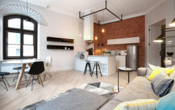Tham khảo thiết kế một căn hộ 78m2 theo phong cách nội thất Industrial ở Ba Lan