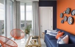 Ngôi nhà thêm sinh động nhờ điểm nhấn từ sắc cam