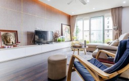 Ấn tượng với căn hộ 112m2 có "màu sắc nội thất"  đảm nhiệm thay vai trò của những bức tường ngăn thô cứng
