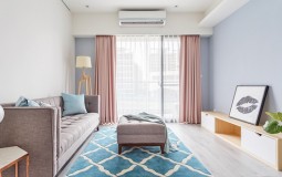 Không gian căn hộ cuốn hút với nội thất gỗ sáng màu
