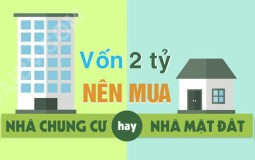 Có 2 tỷ nên mua nhà đất hay chung cư tại Hà Nội?