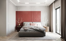 Những mẫu phòng ngủ đẹp với gam màu đỏ