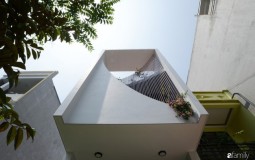 Hút mắt với cầu thang độc đáo của ngôi nhà Hoa Nắng tại Vĩnh Phúc