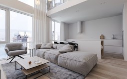 Vẻ trang nhã trong căn hộ thiết kế tầng lửng