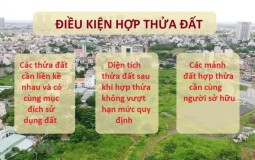 Điều kiện và quy trình hợp thửa đất