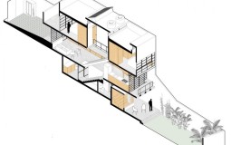 Giải pháp lấy sáng đáng học hỏi trong ngôi nhà sâu hun hút có mặt tiền chỉ 3m