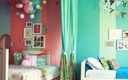 Kết hợp phòng ngủ chung mới lạ cho bé trai và bé gái
