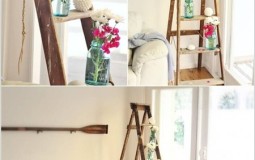 Làm sao để biến thang gỗ thành đồ trang trí trong nhà