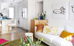 Thiết kế căn hộ không có tường ngăn cách giúp không gian thông thoáng hơn