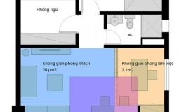 Chia sẻ cách thiết kế căn hộ 71 m2 cho gia đình 3 thế hệ