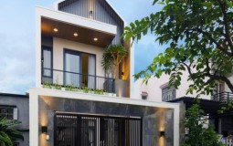 Nhà phố 2 tầng thiết kế ấn tượng với khoảng thông tầng nhiều ánh sáng ở Đà Nẵng