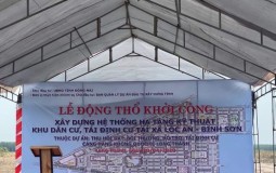 Khu tái định cư tại xã Lộc An - Bình Sơn được khởi công