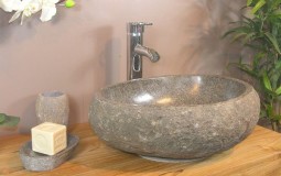 Mẫu lavabo đá tự nhiên cho phòng tắm