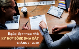 Chọn ngày đẹp để nhận bàn giao, ký hợp đồng mua nhà trong tháng 7/2020