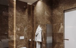 Ý tưởng thiết kế và trang trí phòng tắm với sắc nâu tinh tế