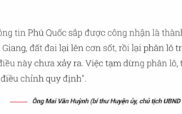 Điều gì đang thực sự diễn ra tại Phú Quốc khi tiếp tục dừng phân lô tách thửa?