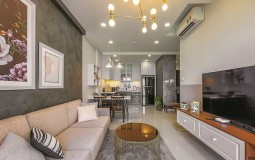 Căn hộ đẹp lạ với tông màu xám