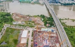Cận cảnh tiến độ dự án căn hộ hạng sang The River ngay trung tâm Thủ Thiêm tháng 8/2020