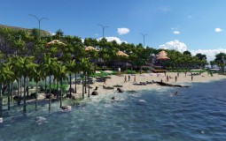Chính thức khởi công bãi biển riêng dự án Apec Mandala Wyndham Mũi Né