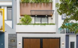 Nhà phố 3 tầng tại Đà Nẵng hút mắt với thiết kế tối giản, hiện đại