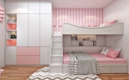 Tối ưu hóa không gian phòng ngủ bằng cách kết hợp giường tầng