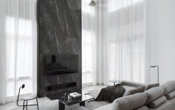 Ngắm mẫu nhà đương đại tông màu đối lập đen trắng cực phong cách
