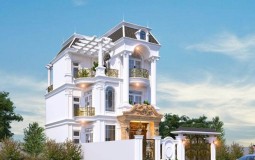 Mẫu nhà biệt thự 3 tầng đẹp 4 phòng ngủ có phòng hát