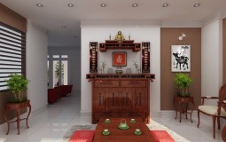 Những mẫu nhà 2 tầng có phòng thờ tầng 1 đẹp chuẩn phong thủy