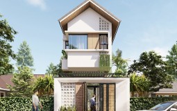 Đứng hình trước 5 mẫu nhà 2 tầng 3 phòng ngủ 5×15 nhỏ đẹp đơn giản