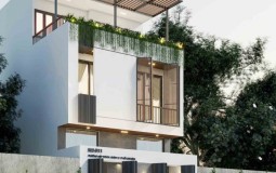 Mẫu nhà 2 tầng 1 tum 6x17m đẹp hiện đại và hài hòa thiên nhiên