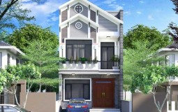 Thiết kế mẫu nhà 1 trệt 1 lầu 6×15 hiện đại, ấn tượng