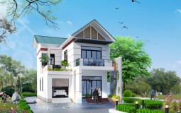 6 mẫu nhà 2 tầng mái thái có gara đẹp làm xiêu lòng nhiều chủ đầu tư