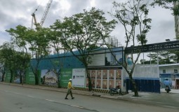 Công trường thi công dự án Thảo Điền Green cuối năm 2021