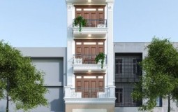Top 4+ mẫu thiết kế nhà ống 4 tầng tân cổ điển đẹp và sang trọng