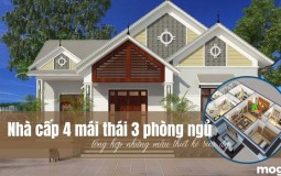 1001+ mẫu nhà cấp 4 mái Thái 3 phòng ngủ siêu hiện đại mới nhất 2022
