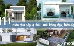 11+ mẫu nhà cấp 4 chữ L mái bằng đẹp, tiết kiệm chi phí