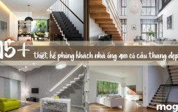 15+ ý tưởng thiết kế phòng khách nhà ống 4m có cầu thang đẹp