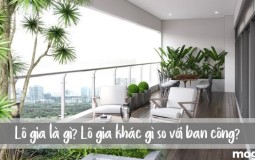 Lô gia là gì? Tìm hiểu điểm khác biệt của lô gia và ban công