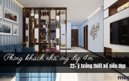 Mách bạn cách thiết kế phòng khách nhà ống đẹp 4m siêu bắt mắt