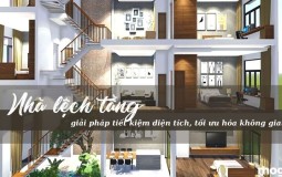 Nhà lệch tầng – bí kíp tiết kiệm diện tích, tối ưu hóa không gian