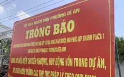 Bảng cảnh báo “Dự án Charp Diamon chưa đủ điều kiện chuyển nhượng” biến mất