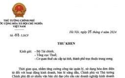 Thủ tướng khen Bộ Tài chính thực hiện thành công phát hành hóa đơn điện tử tại cửa hàng xăng dầu