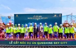 Tổ hợp căn hộ “chuẩn khách sạn ven sông Sài Gòn” - Sunshine Sky City cất nóc toà S4