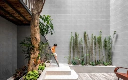Biệt thự 117m2 thiết kế thông minh ưu tiên không gian cho trẻ nhỏ