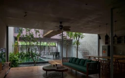 Nhà ở đan xen giữa những khu vườn xanh