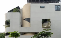 Ngôi nhà ấn tượng trong thế đất hình tam giác