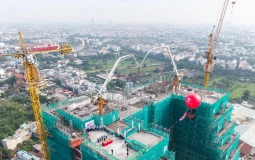 Happy One Sora cất nóc đúng tiến độ, khẳng định cam kết phát triển dự án của Vạn Xuân Group